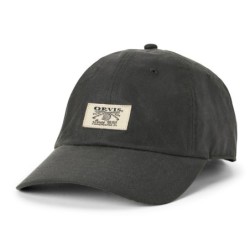 Vintage Waxed Cotton Ball Cap - Crossed Rods