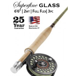 Superfine Glass 2-Weight 6'6" Fly Rod