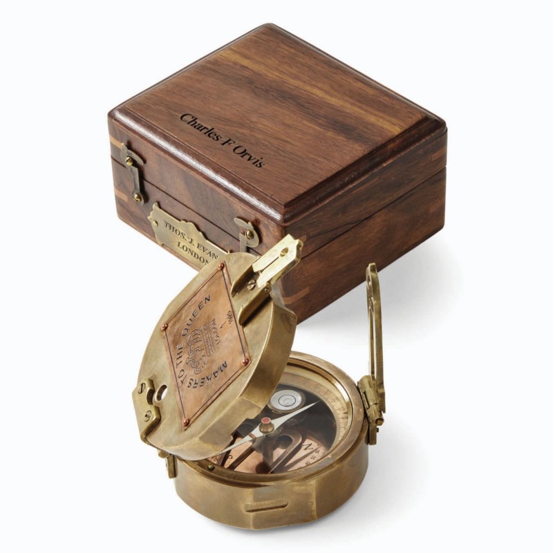 Gift-Boxed Brass Compass