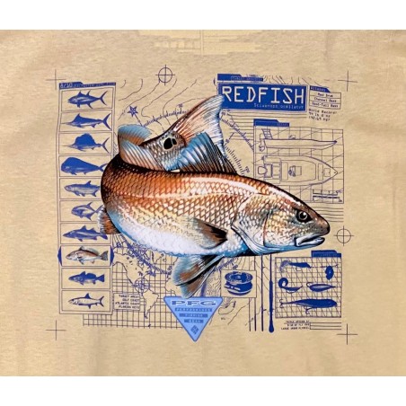 Columbia PFG Redfish Tee Omni-Shade UPF 15
