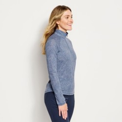 Women's DriCast™ Quarter-Zip - DUSTY BLUE DOT SWIRL
