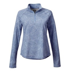 Women's DriCast™ Quarter-Zip - DUSTY BLUE DOT SWIRL