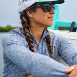 Women's DriCast™ Quarter-Zip - DUSTY BLUE DOT SWIRL