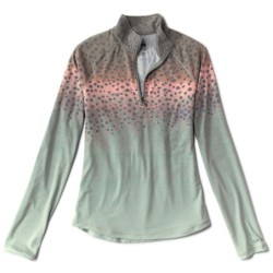 Women's DriCast™ Quarter-Zip - RAINBOW TROUT PRINT