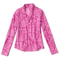 Women's DriCast™ Quarter-Zip - PUNCH STAMPED LEAF