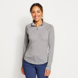 Women's DriCast™ Quarter-Zip - LIGHT GREY HEATHER