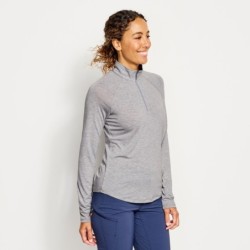 Women's DriCast™ Quarter-Zip - LIGHT GREY HEATHER