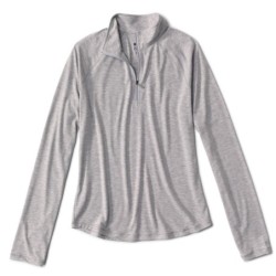 Women's DriCast™ Quarter-Zip - LIGHT GREY HEATHER