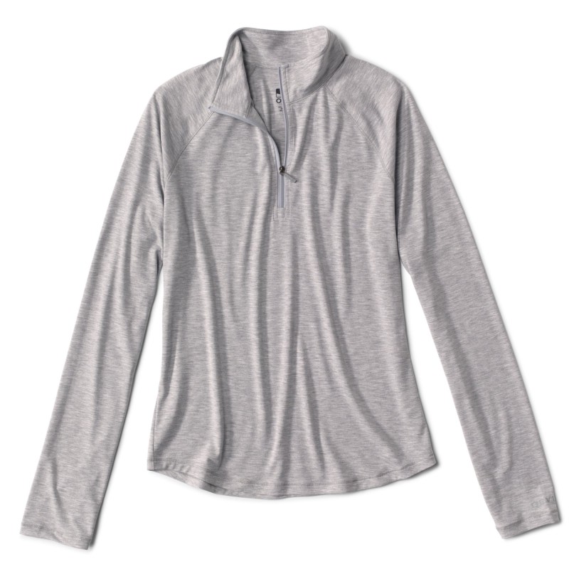 Women's DriCast™ Quarter-Zip - LIGHT GREY HEATHER