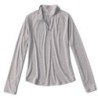 Women's DriCast™ Quarter-Zip - LIGHT GREY HEATHER