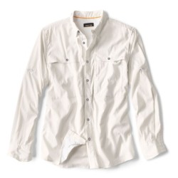 Long-Sleeved Open Air Casting Shirt - WHITE