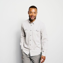 Long-Sleeved Open Air Casting Shirt - WHITE