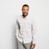 Long-Sleeved Open Air Casting Shirt - WHITE