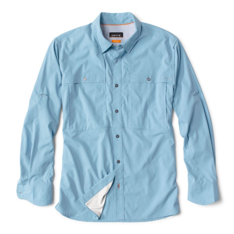 Long-Sleeved Open Air Casting Shirt - CLOUD BLUE