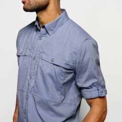 Long-Sleeved Open Air Casting Shirt - TRUE BLUE