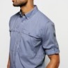 Long-Sleeved Open Air Casting Shirt - TRUE BLUE