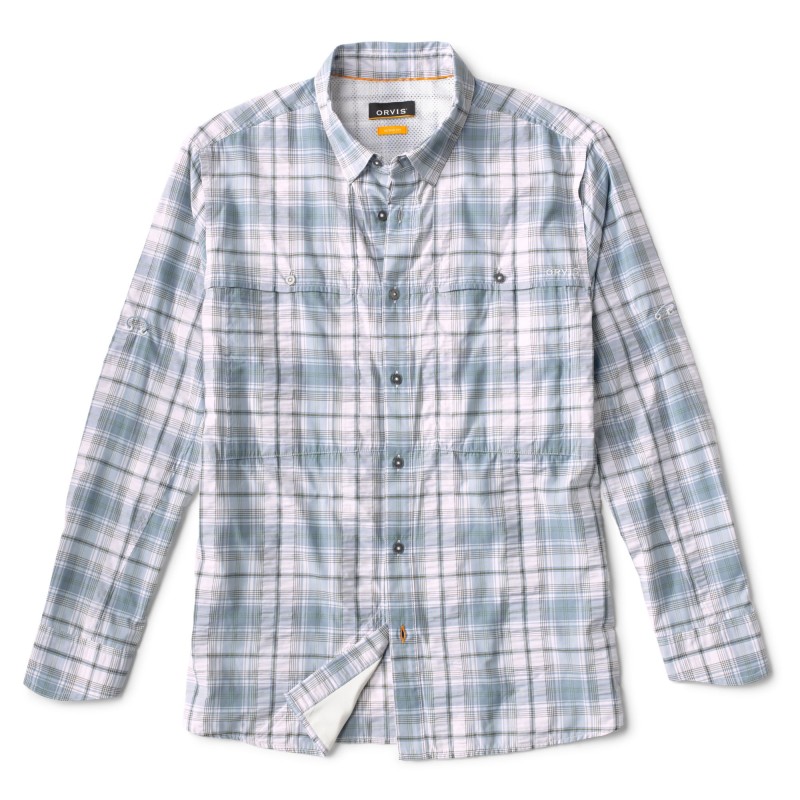 Long-Sleeved Open Air Casting Shirt - BLUE FOG PLAID