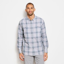 Long-Sleeved Open Air Casting Shirt - BLUE FOG PLAID