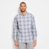Long-Sleeved Open Air Casting Shirt - BLUE FOG PLAID