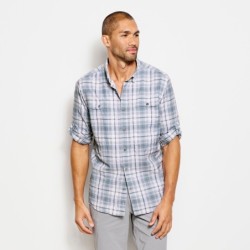 Long-Sleeved Open Air Casting Shirt - BLUE FOG PLAID