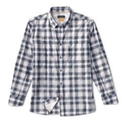 Long-Sleeved Open Air Casting Shirt - CARBON PLAID