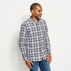 Long-Sleeved Open Air Casting Shirt - CARBON PLAID