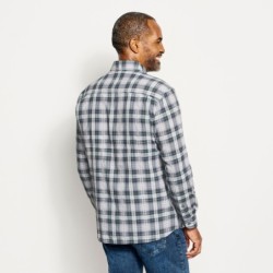 Long-Sleeved Open Air Casting Shirt - CARBON PLAID