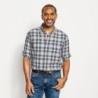 Long-Sleeved Open Air Casting Shirt - CARBON PLAID
