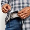 Long-Sleeved Open Air Casting Shirt - CARBON PLAID