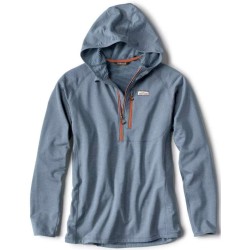 Orvis Horseshoe Hills 1/4 Hoodie - Bluestone
