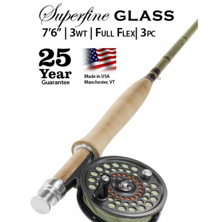 Superfine Glass 3-weight 7&#146; 6&#148; Fly Rod