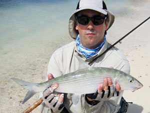 Con mosca en Los Roques, Venezuela